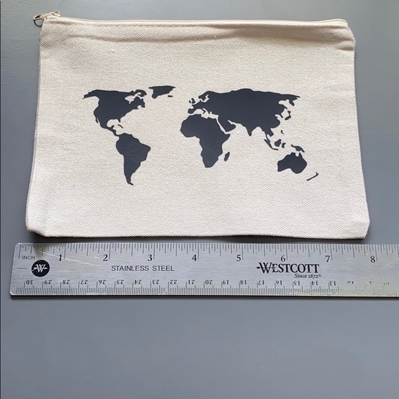 Bags New World Map Zipper Pouch Poshmark